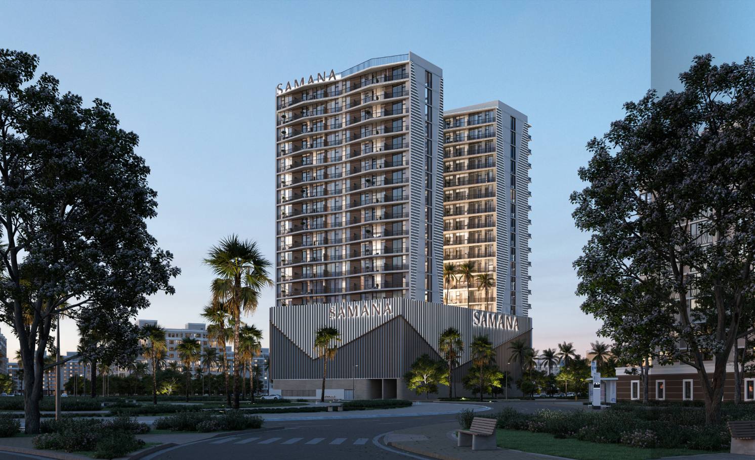 Samana Greenfield 2 towers in Al Warsan